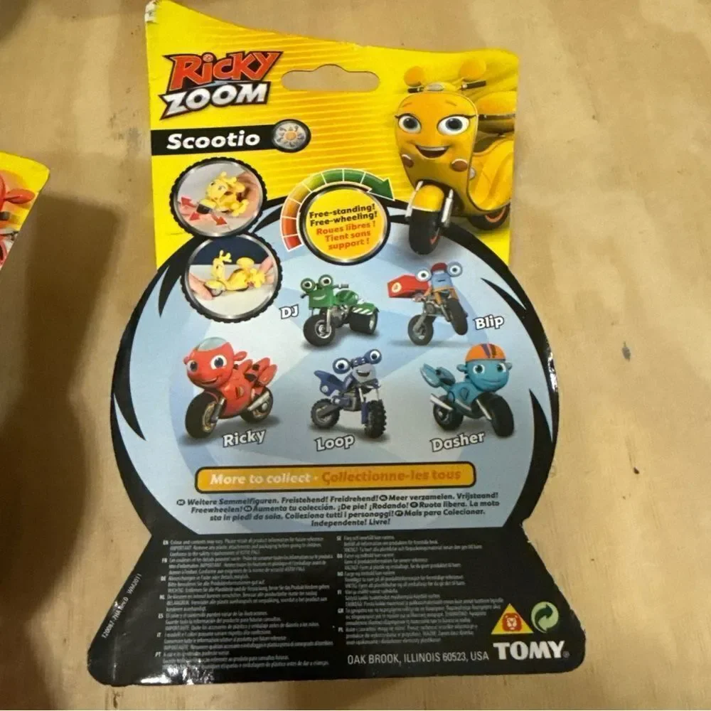 4 Lot Ricky Zoom Scootio Yellow Scooter 4